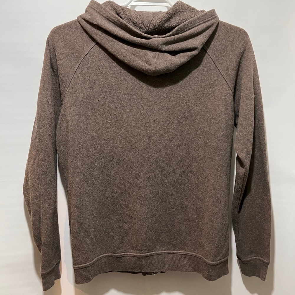 Nike Women's Gray/Brown Chevron Full Zip Hoodie Size L 12-14 Athletic Sportswear - Picture 2 of 6